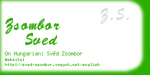 zsombor sved business card